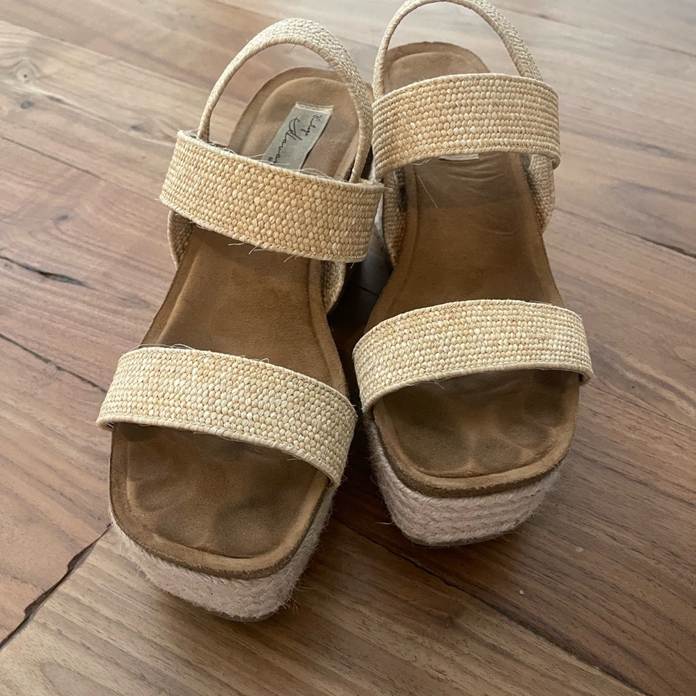 Vintage Havana Tan Platform Sandals